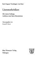 Cover of: Literaturkritiken: Mit einem Anhang : Aufsätze zum Saint-Simonismus