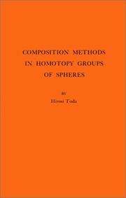 Cover of: Compositional Methods in Homotopy Groups of Spheres. (AM-49) (Annals of Mathematics Studies) by Hiroshi Toda
