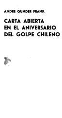 Cover of: Carta abierta en el aniversario del golpe chileno