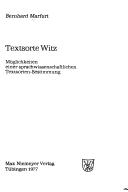 Textsorte Witz by Bernhard Marfurt