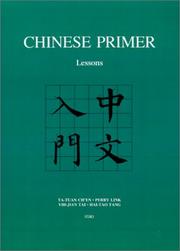Cover of: Chinese Primer: Lessons (GR)
