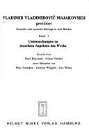 Cover of: Vladimir Vladimirovič Majakovskij gewidmet by Red., Peter Bukowski, Günter Fischer, unter Mitarb. von Pirjo Tretjakow, Gertrud Weigelin, Uwe Wilms.