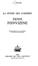 Cover of: Denis Fonvizine