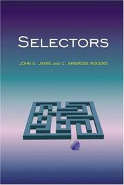 Cover of: Selectors by John E. Jayne, C. Ambrose Rogers