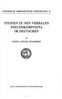 Cover of: Studien zu den verbalen Pseudokomposita im Deutschen