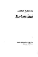 Cover of: Kertomuksia