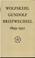 Cover of: Karl und Hanna Wolfskehl, Briefwechsel mit Friedrich Gundolf, 1899-1931