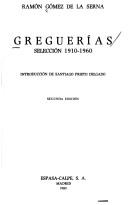 Cover of: Greguerías: selección 1910-1960
