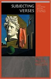 Cover of: Subjecting Verses by Paul Allen Miller