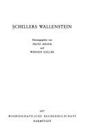 Cover of: Schillers Wallenstein