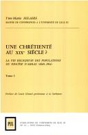 Cover of: Une chrétienté au XIXe siècle?: La vie religieuse des populations du diocèse d'Arras, 1840--1914