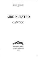 Cover of: Aire nuestro by Jorge Guillén