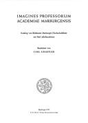 Cover of: Imagines professorum Academiae Marburgensis by Carl Graepler