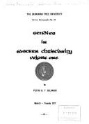 Cover of: Studies in Eastern Christianity