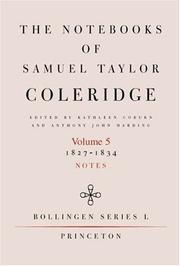 Cover of: The Notebooks of Samuel Taylor Coleridge, Volume 5: 1827-1834 (Bollingen Series (General))