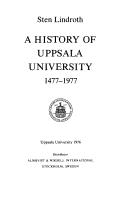 Cover of: A history of Uppsala university 1477-1977