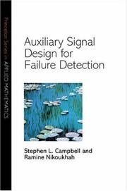 Cover of: Auxiliary Signal Design for Failure Detection (Princeton Series in Applied Mathematics)