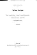 Cover of: Musa iocosa: Gattungspoetik und Gattungsgeschichte der erotischen Dichtung in Deutschland.