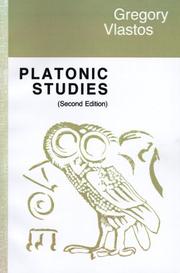 Platonic studies by Gregory Vlastos