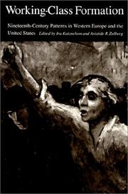 Cover of: Working-class formation by edited by Ira Katznelson and Aristide R. Zolberg.