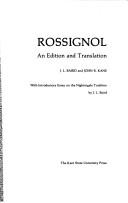 Cover of: Rossignol: an edition and translation