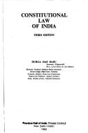 Cover of: Constitutional law of India