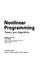 Cover of: Nonlinear programming