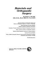 Cover of: Materials and orthopaedic surgery.