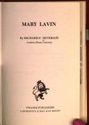 Cover of: Mary Lavin by Richard F. Peterson