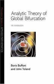 Cover of: Analytic Theory of Global Bifurcation (Princeton Series in Applied Mathematics) by Boris Buffoni, John Willard Toland