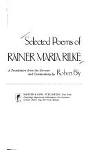 Cover of: Selected poems of Rainer Maria Rilke