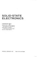 Solid-state electronics by Lawrence Eugene Murr
