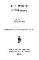 Cover of: E. B. White--a bibliography