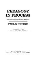 Cover of: Pedagogy in process by Paulo Freire
