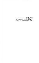 Cover of: Film cataloging by FIAF Cataloguing Commission.