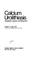 Cover of: Calcium urolithiasis