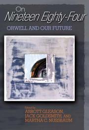 Cover of: On "Nineteen Eighty-Four": Orwell and Our Future