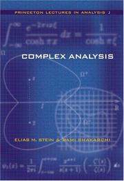 Cover of: Complex Analysis (Princeton Lectures in Analysis)
