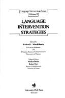 Cover of: Language intervention strategies