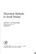 Cover of: Theoretical methods in social history | Arthur L. Stinchcombe