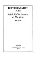 Cover of: Representative man: Ralph Waldo Emerson in his time