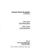 Cover of: Syntactic pattern recognition: an introduction