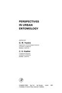 Cover of: Perspectives in urban entomology by edited by G. W. Frankie, C. S. Koehler.