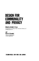 Design for communality and privacy by Environmental Design Research Association.