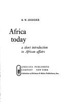 Cover of: Africa today by B. W. Hodder, B. W. Hodder