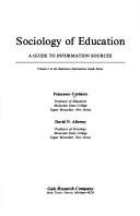 Cover of: Sociology of education by Francesco Cordasco