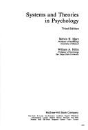 Systems and theories in psychology by Melvin Herman Marx
