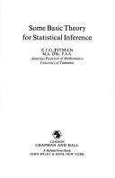 Cover of: Some basic theory for statistical inference