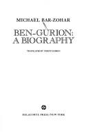 Cover of: Ben-Gurion: a biography