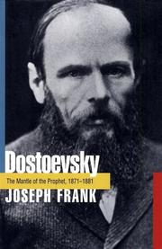 Cover of: Dostoevsky by Joseph Frank